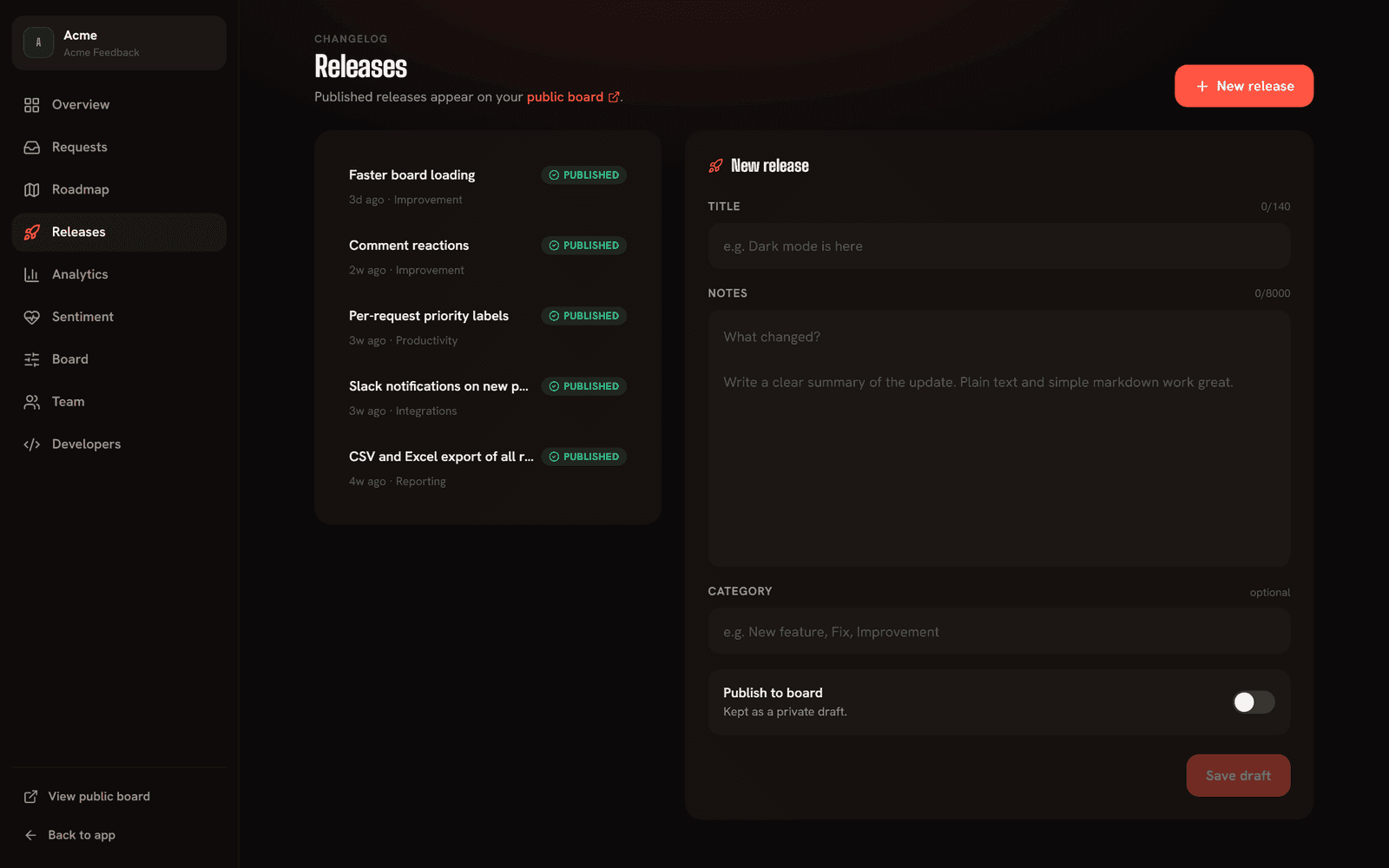 Close the loop with changelogs