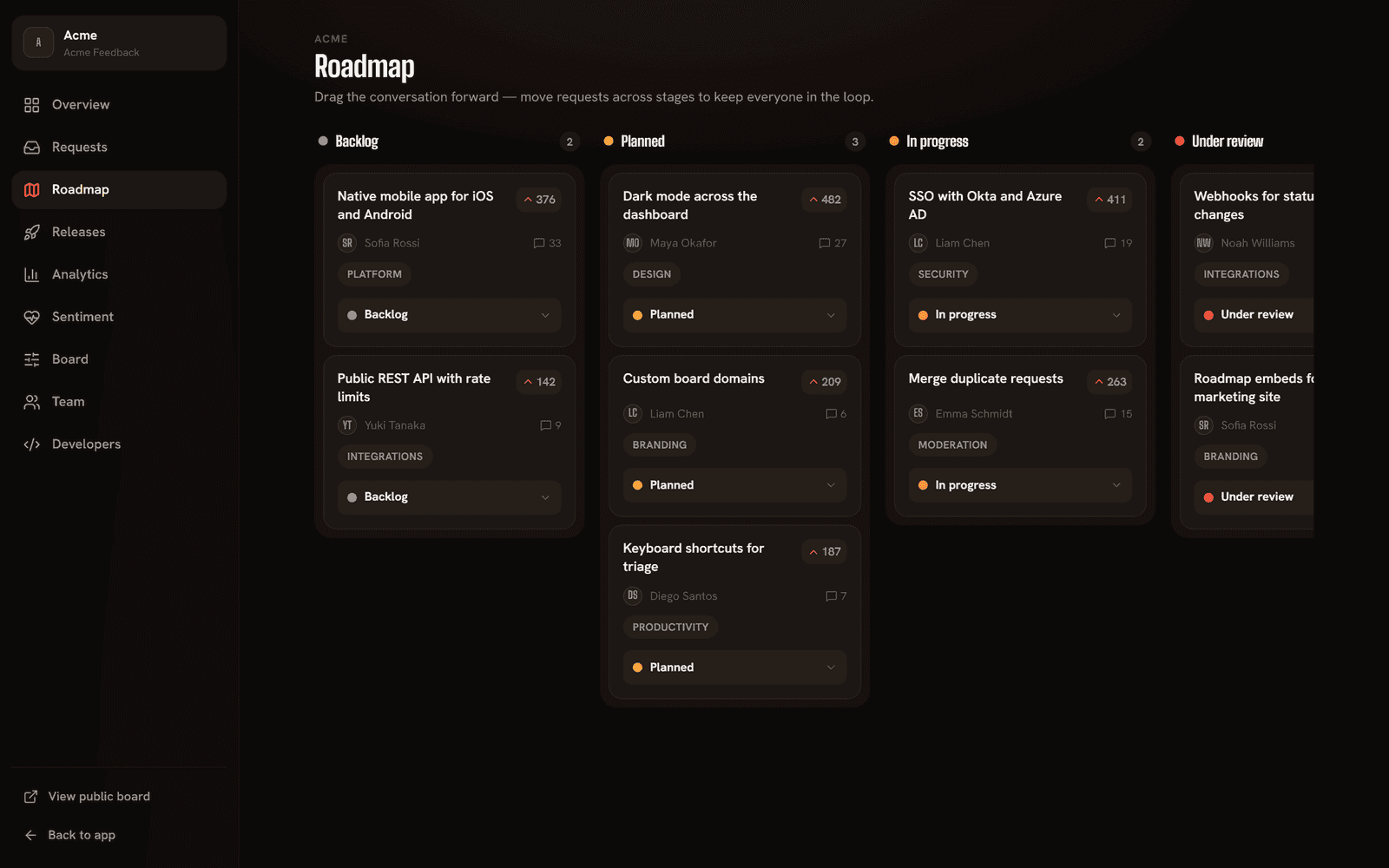 A roadmap that updates itself